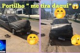 👉🏻🚨🚔😱🤔🗣️Portilho ele bateu o carro e deixou o resto aqui atrapalhando.