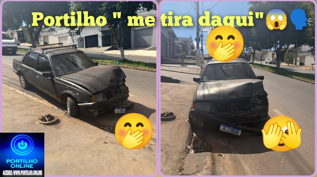 👉🏻🚨🚔😱🤔🗣️Portilho ele bateu o carro e deixou o resto aqui atrapalhando.