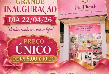 👉📢👍👏✍🤙🙌🤝🙏Grande inauguração hoje, dia 22/04/2026!  Venha conhecer a mais nova e completa loja MI MIMEI UTILIDADES, localizada na Avenida Rui Barbosa, ao lado da Caixa Econômica.