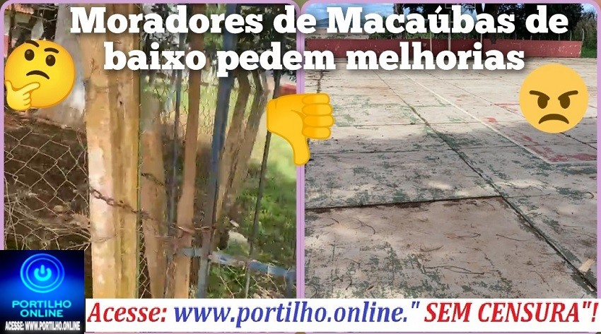 👉🏻🫵🏻😱 Quadra do ” degraus”🗣️🗣️🤔😠😤Moradores da comunidade de Macaúbas de Baixo pedem apoio ao prefeito Dr. Gustavo Brasileiro