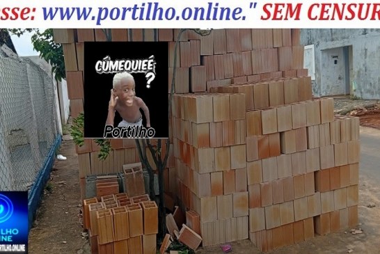 👉🧐📢🚧👀✍👎Tijolos tiram o direito de ir e vir dos pedestres