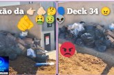 👉🏻🫵🏻🤔🗣️Deck 34 😠🤮🤢👽💀Portilho: Queria fazer uma reclamação sou vizinha do Deck 34 e vi os funcionários colocando lixos no lote vago
