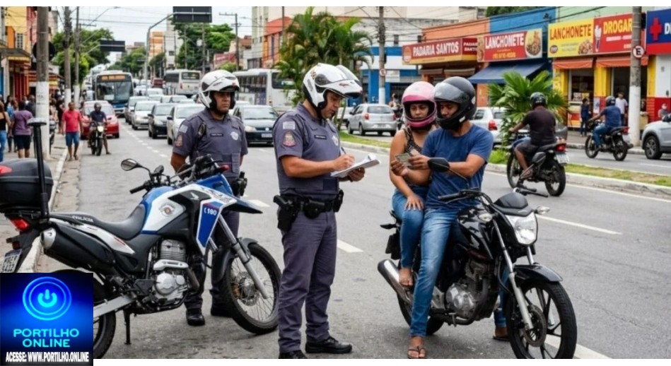 👉🏻✍🏻🫵🏻🚨😱✍🏻🚧🚓🚔Nova regra em vigor proíbe motos com passageiro e multa chega a R$ 2,1 mil