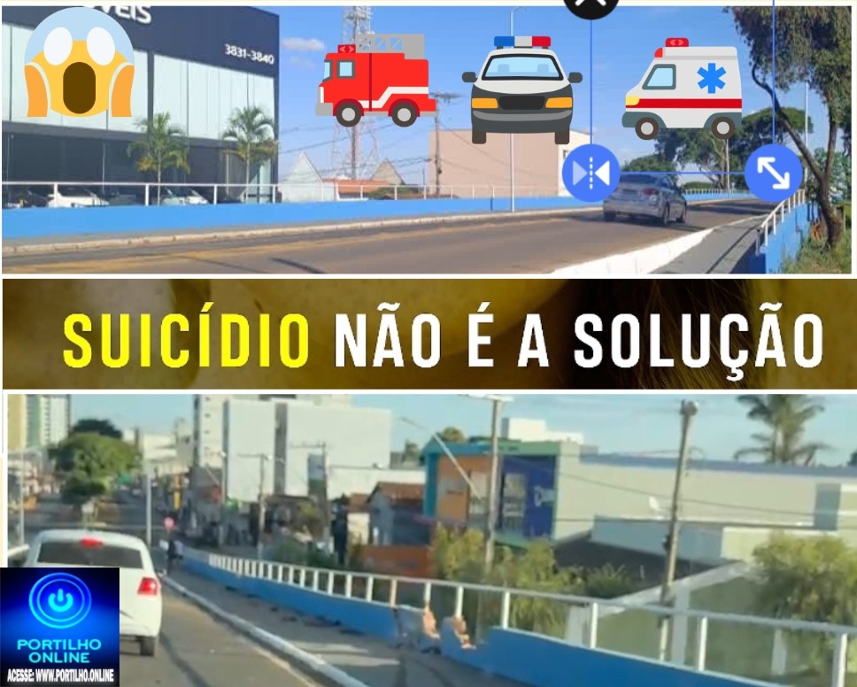 👉🚨🔬😱🚔⚰😥🧐 TENTATIVA DE AUTOEXTERMÍNIO NO VIADUTO!!! 🤔🕯🚒🚑  Homem amarra corda no pescoço e é salvo