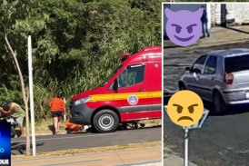 👉😡👎🚔🤬😱🚧Você reconhece 🫵 🚓 🚔 🚨  Atropelador covarde foge sem prestar socorro. Tocador desse Palio de cor prata ou cinza?