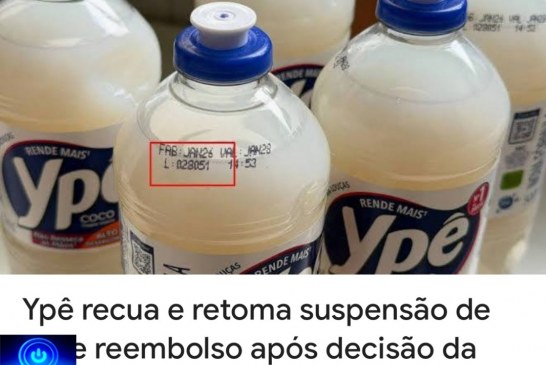 👉🏻🤔📰🫵🏻🗣️😱😷🤮Produtos Ypê suspensos pela Anvisa: veja passo a passo para pedir reembolso pela internet