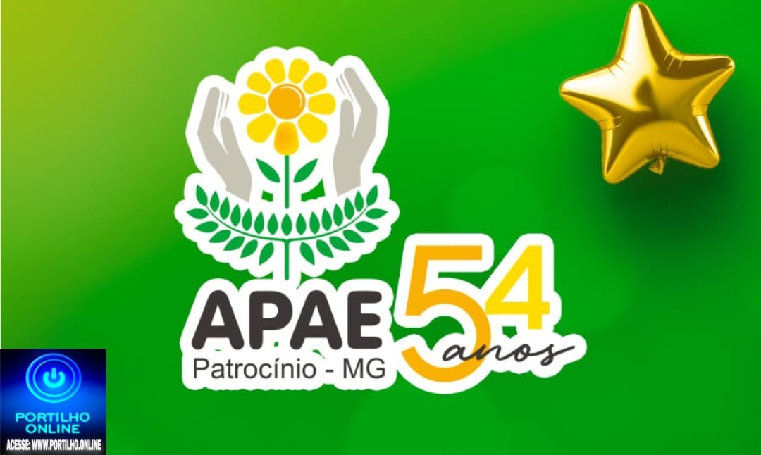 👉🏻🫴🏻🙌🏻🫵🏻🤙🏻👏🏻🤝✍🏻A APAE Patrocínio-MG tem a honra de convidar você para a celebração de seus 54 anos