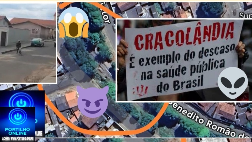 👉🏻🗣😤🚨👀 Cadê a polícia 🚔 🔍⚖🔎🤔😱🚔Enquanto isso…☠💀👽👿👺👹O bagulho está doido no bairro Santa Terezinha.” Portilho ele esquina  “fica subiando” para os usuários.