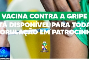 👉🏻🫵🏻🤝👍🏻📌 Notícias 🗞️ da prefeitura municipal de Patrocinio. Vacinação Contra a Gripe Está Disponível para Toda a População