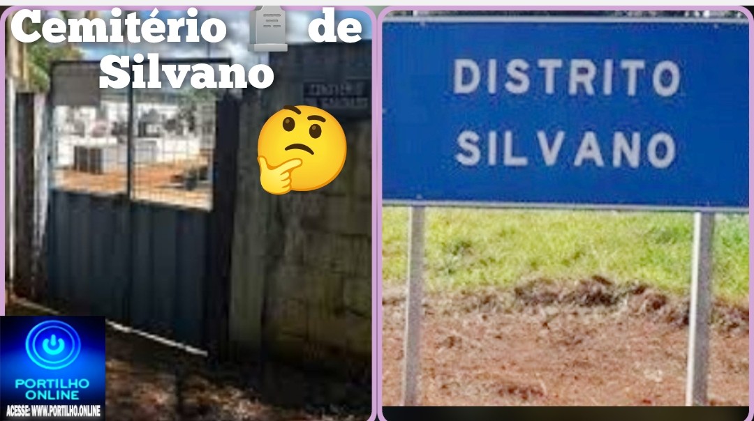👉🏻🫵🏻🚨🗝️🔑🪦😤😠Bom dia Portilho Tem como vc fazer uma matéria pra nós sobre o cemitério de Silvano