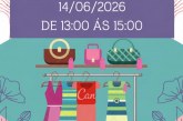 👉✍👏👍🙏👖👔👗👙👘👢💼👓🧥👕👖👚BAZAR BENEFICENTE NO CLUBE DAS  ROMÃS. Neste sábado dia 14/06/2026, das 13h30 às 15:h. Local: Avenida do Catiguá, N- 1,230 centro