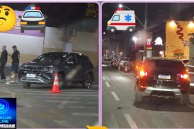 👉🏻🫵🏻🚧🤔🚨🚔🚑🙌🏻🍻🚓🫣Acidente! T-Cros X Range Rover, trombada de carrões