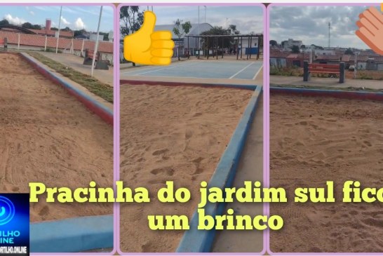 👉🏻👍🏻🚧🫵🏻🗣️👏🏻🤝✍🏻⚽🥎🎾🥅🏀Após reclamações dos moradores, pracinha do Jardim Sul recebe limpeza e manutenção