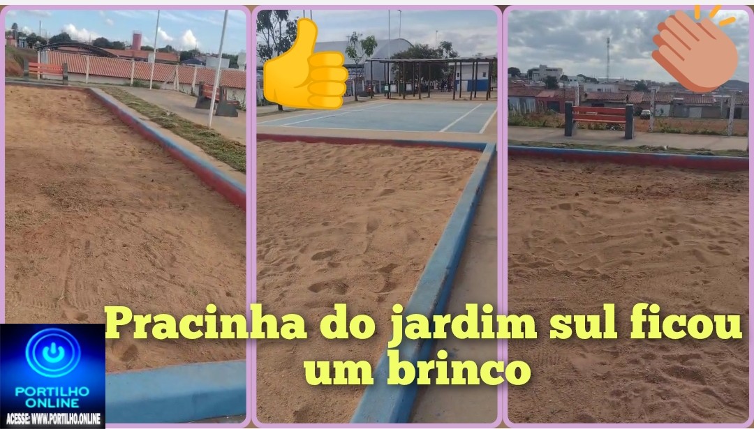 👉🏻👍🏻🚧🫵🏻🗣️👏🏻🤝✍🏻⚽🥎🎾🥅🏀Após reclamações dos moradores, pracinha do Jardim Sul recebe limpeza e manutenção