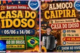 👉📢📢👏👍🎊🎉BARRACA JUNINA DA CASA DO IDOSO. DE 05 A 14 DE JUNHO/2026