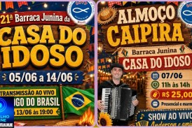 👉📢📢👏👍🎊🎉BARRACA JUNINA DA CASA DO IDOSO. DE 05 A 14 DE JUNHO/2026