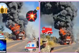 👉🤤😪😯😱🚨🚨🚒🚑ACIDENTE GRAVÍSSIMO NA BR 365 . Caminhão 🚚 🫵🏻 pega fogo 🔥 💥 na BR-365 nas proximidades do caipirão