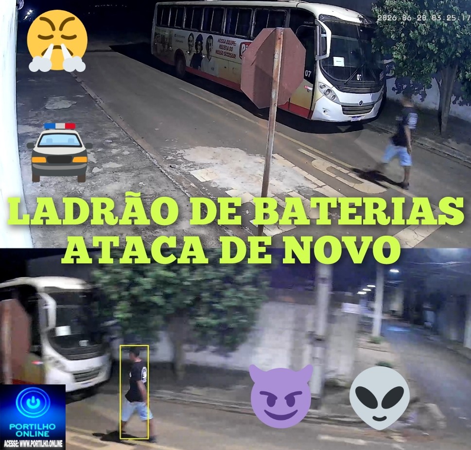 👉🏻👀🐁🐀😡🚓 Insegurança publica 🚔🚨😱☠👿👺👽Ladrão de baterias ataca de novo. Boa tarde Portilho Tudo bem