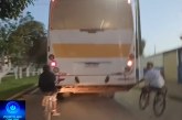 ⚡😱🚔🚨🚓🚧🚒👀⚡🚨🚌 “Rabeiras da morte” preocupam moradores e colocam adolescentes em risco na Avenida Brasil 🚔👀🚧