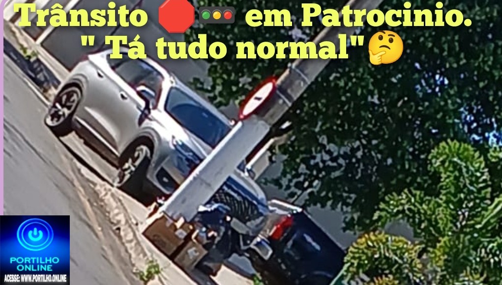 👉🏻😱🤔⚠️🚧🚦🛑Trânsito 🛑 🚥 🚏 🚨 ” Tudo” normal em Patrocinio “🚨Portilho. Parei ao lado da caminhonete