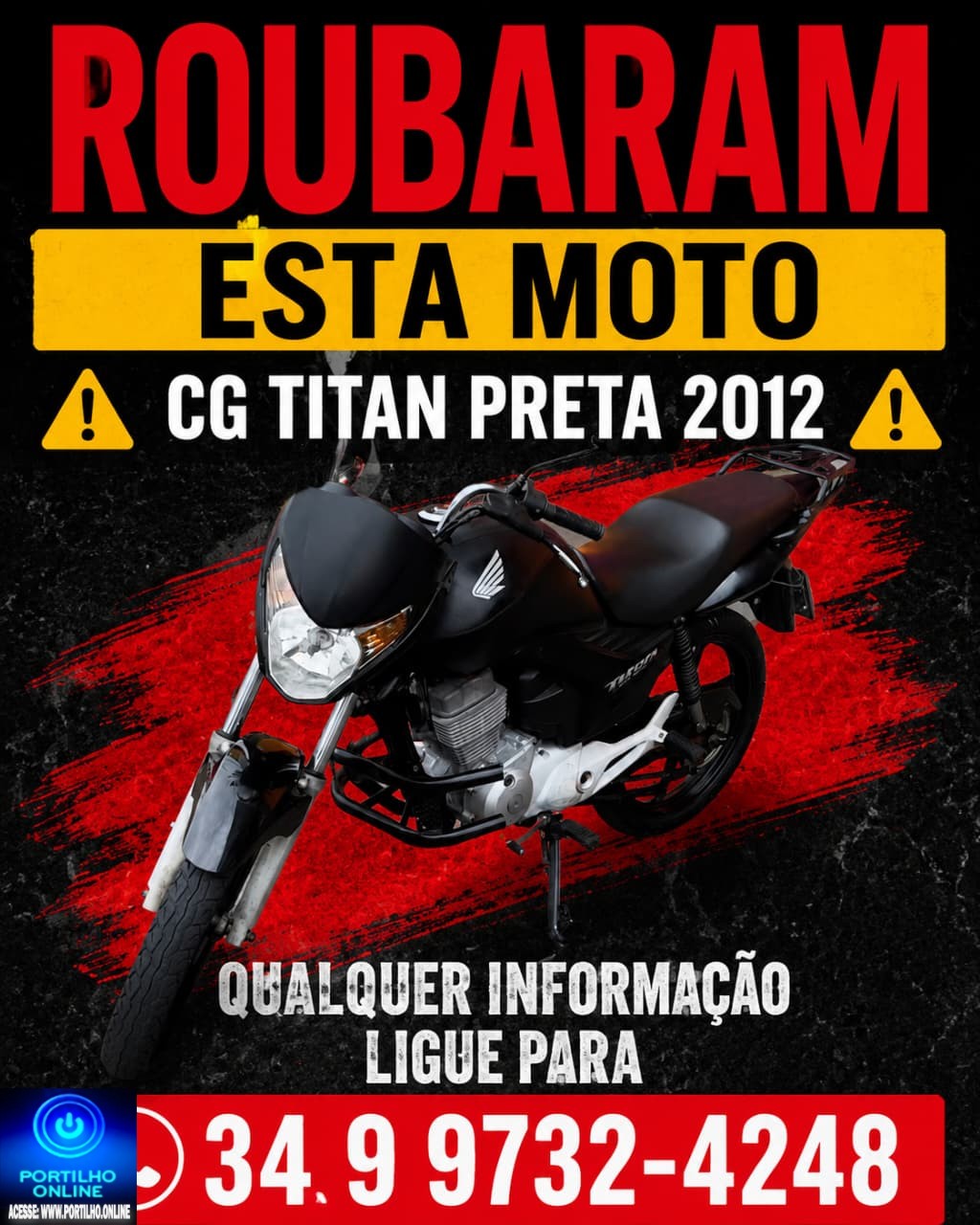 👉ATENÇÃO: MOTO ROUBADA!😱🕵🚨🚔💥🔎ASSISTA AO VIDEO E VÊ SE VOCÊ RECONHE ELE??? 🚨😠🚓📢😡⚖👿👹👀🎥📽