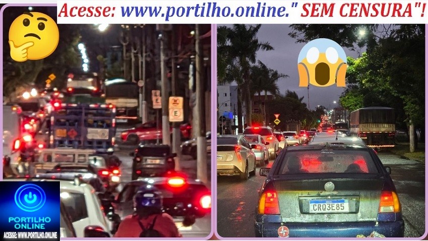 👉🏻🚧🚨👀😱🚦🛑🚓🚔Congestionamento no início da noite Faria Pereira preocupa moradores e motoristas em Patrocínio