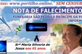 👉LUTO…⚰😔🕯😪😭FUNERÁRIA SAO PEDRO E PRÍNCIPE DA 🕊PAZ🕊🕊 INFORMAM… Faleceu em Araguari-MG a Srª Maria Silveria de Jesus aos 91 anos.