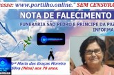 👉LUTO…⚰😔🕯😪😭FUNERÁRIA SAO PEDRO E PRÍNCIPE DA 🕊PAZ🕊🕊 INFORMAM…  Faleceu em Uberaba-MG a Srª Maria das Graças Moreira Silva (Nina) aos 76 anos.