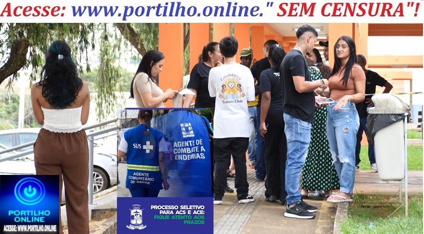 👉🧐😮🗣😱🤔😳✍Processo Seletivo para ACS e ACE é realizado com sucesso em Patrocínio Bom. dia Portilho eu quero falar sobre o tal concurso de Patrocínio dos agentes de saúde e de edmias.