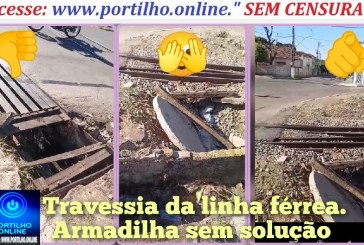 ⚠🚧 🪤 Jogo de empurra empurra…⛳🕳👎🏻🚧🪤..pública para pedestres? Travessia da linha férrea