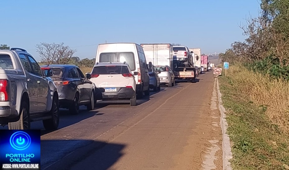 👉🏻⛳🕳️👎🏻🚔🚧😱🚥⚠️👀 Obras na BR-365 continuam gerando reclamações e longas esperas