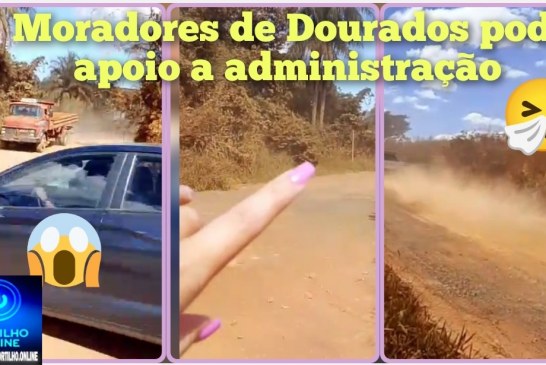 👉🗣🚨😱📢✍😤🤧🤢💨🌪🚧 Moradores da região de Dourados pedem apoio da Prefeitura para reduzir a poeira na estrada