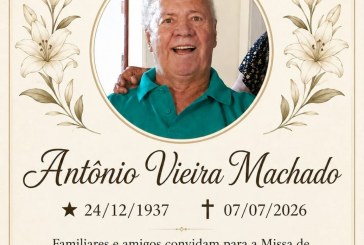 👉📢⛪🕍💒MISSA DE 7 (sétimo)👉🙌😪⚰🕯🙏 A família do Sr.⁰ Antônio Vieira Machado 🪓  agradece,e comunica a realização da Missa de Sétimo dia