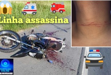 👉🏻🚓☠️🚨🫵🏻🚔👎🏻🚧😡Linha da degola. A “linha de cerol assassina