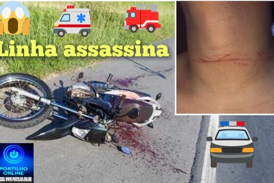 👉🏻🚓☠️🚨🫵🏻🚔👎🏻🚧😡Linha da degola. A “linha de cerol assassina