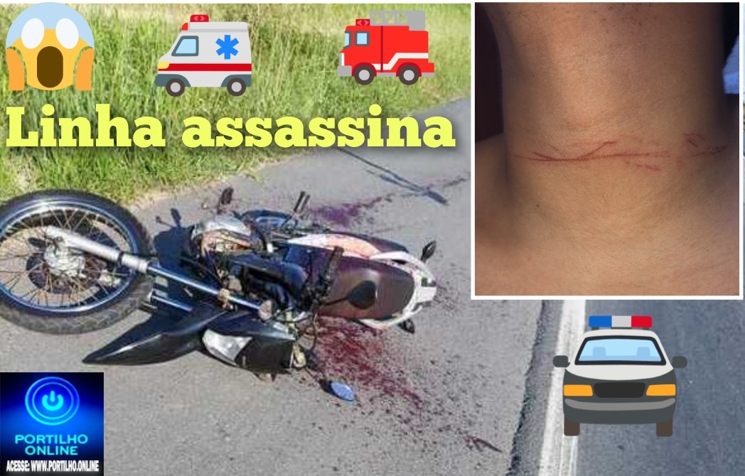 👉🏻🚓☠️🚨🫵🏻🚔👎🏻🚧😡Linha da degola. A “linha de cerol assassina