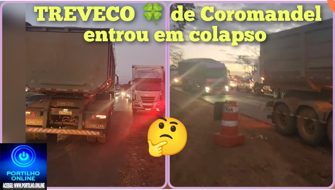 👉🏻🩺👎🏻😱🚧🛑🚏🚦Coromandel!👎🏻😡Portilho, boa noite! O trevo de Coromandel está um caos praticamente entrou em colapso agora à tarde