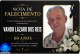 👉 LUTO 😱😭😪⚰🕯😪 NOTA DE FALECIMENTO. FUNERÁRIA FREDERICO OZANAM INFORMA….👉🏻😱😥😓Faleceu em Patrocinio, VANDO LÁZARO DOS REIS  60 ANOS