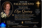 👉 NOTA DE PENSAR…⚰😔🕯😪😭FUNERÁRIA SAO PEDRO E PRÍNCIPE DA 🕊PAZ🕊🕊 INFORMAM… Faleceu nesta sexta-feira, 24 de julho de 2026, em Ribeirão Preto (SP), aos 100 anos, a senhora Elza Queiroz.