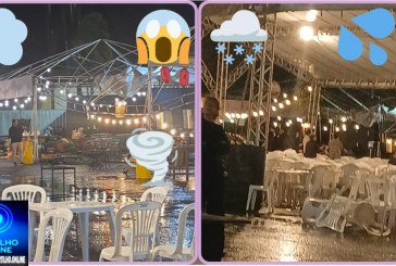 ☂️🌩️🌧️🚨😱👉🏻🚧🌧️🌬️ Vendaval assusta público e danifica tendas na abertura do Festival Gastronômico no Espaço Cultural