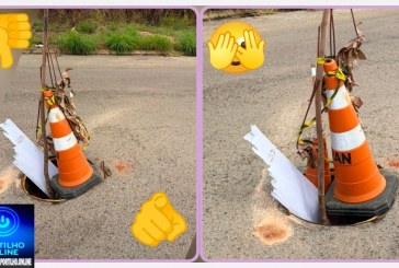 👉🏻🚨😱🚧🕳️👎🏻🫵🏻🤔Armadilha 🪤 ⛳ 🕳️ 👎🏻 🚧 publica. Portilho esse 🕳️ Bueiro sem tampa ha mais de dois meses