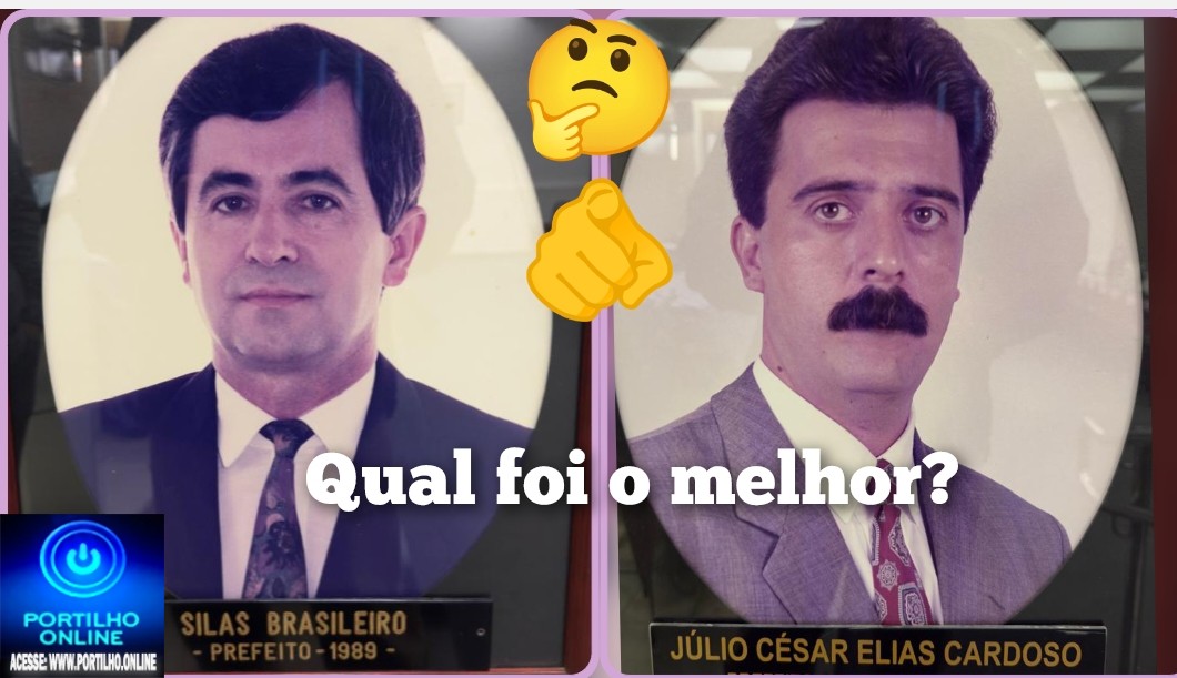 👉🏻🤔🫵🏻🗳️⚱️🗣️🫴🏻✍🏻Galeria dos Prefeitos: quem marcou mais a história de Patrocínio, Silas Brasileiro ou Júlio Elias?