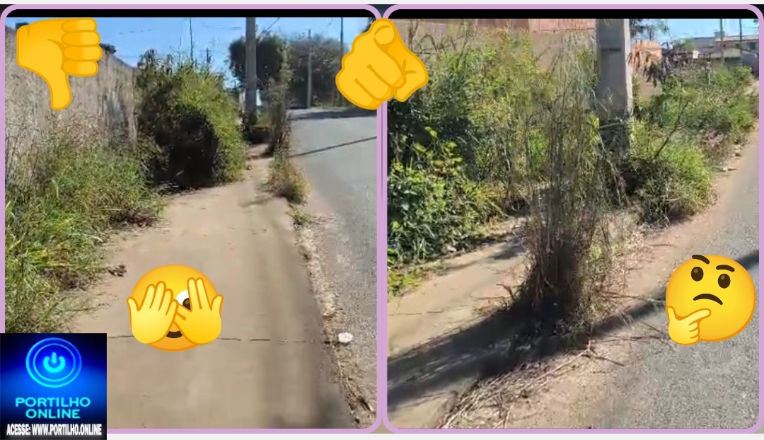 👉🏻🚧Calçada tomada pelo descaso.👎🏻😠😤🗣Bom dia Portilho, olha esse descaso no bairro Manoel Nunes