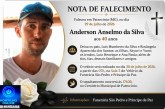 👉LUTO…⚰😔🕯😪😭FUNERÁRIA SAO PEDRO E PRÍNCIPE DA 🕊PAZ🕊🕊 INFORMAM… Faleceu ontem em Patrocinio-MG o Srº Anderson Anselmo da Silva, aos 40 anos