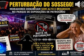 👉🏻🗣😱📢🚔😡🪗🎺🎷🎹🎤🎚🥁Perturbação do sossego: moradores denunciam som alto e desordem no Parque de Exposições