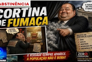 🤔👀🐭💸👉🏻🌪️🌬️💨🤫BLOGUEIRO$ E $UA$ Notícia$ | “Cortina de fumaça: o velho roteiro da abstinência pelo poder”
