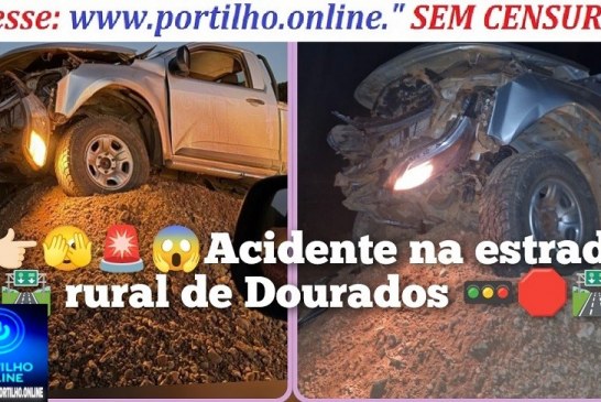 👉🏻🫣🚨😱🚑🚔🚥🛑⚡ Acidente na estrada 🛣️ rural de Dourados. Munturus de terras provoca acidentes. Cadê a fiscalização?🚥🛑🛣️
