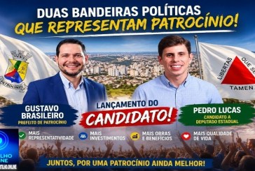 👉🏻👏🏻👍🏻🤝🇧🇷🇧🇷🇧🇷Duas bandeiras política que representa Patrocinio. Gustavo Brasileiro e Pedro Lucas