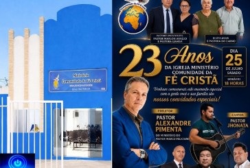 👉📢🙌👏👍🤝🎂A Igreja Ministério Comunidade da Fé Cristã convida você e sua família para celebrar conosco o 23º Aniversário da Igreja.