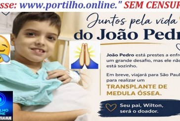 👉📢👍🙌👏🤝🙏🙌👐Bom dia Portilho postar ai pra nós pra ajudar o João Pedro é um menino que luta pela vida